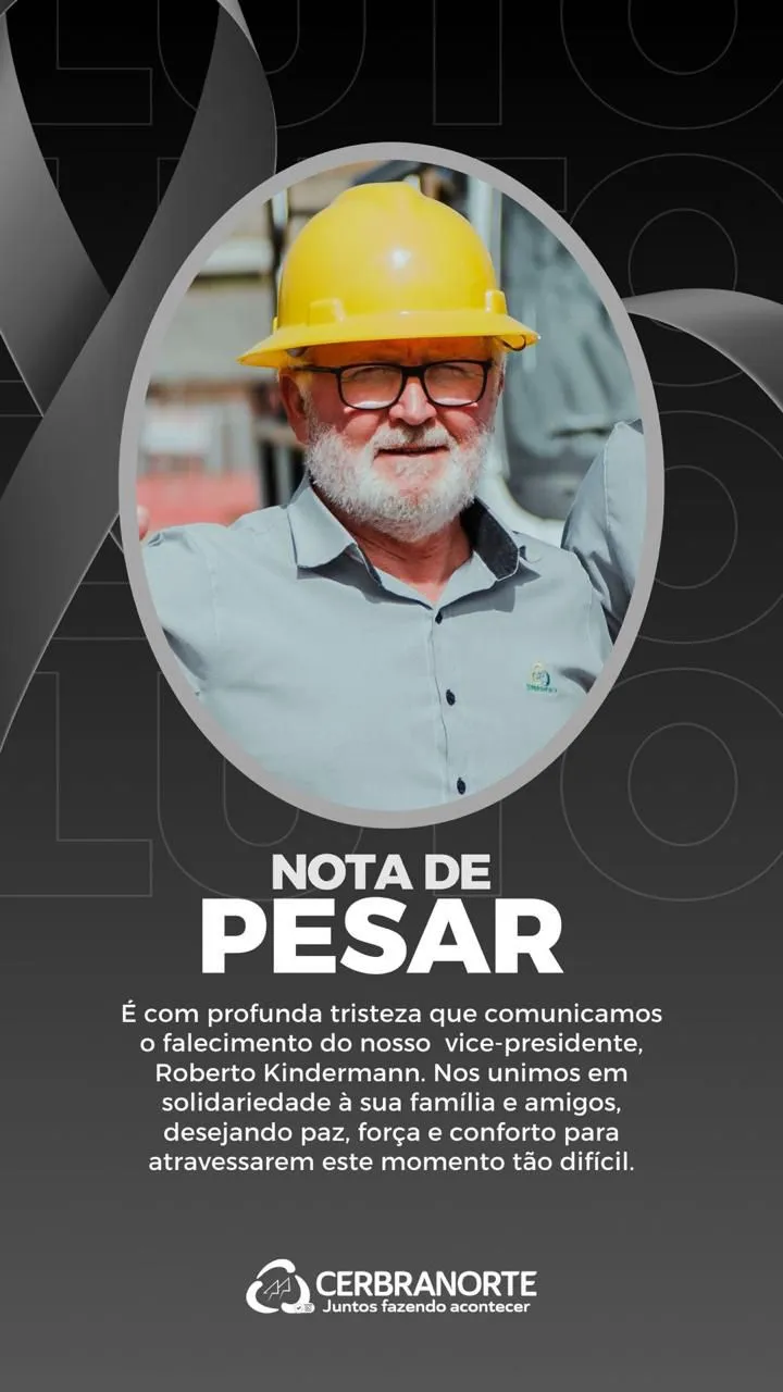 Nota de Pesar - Falecimento Roberto Kindermann