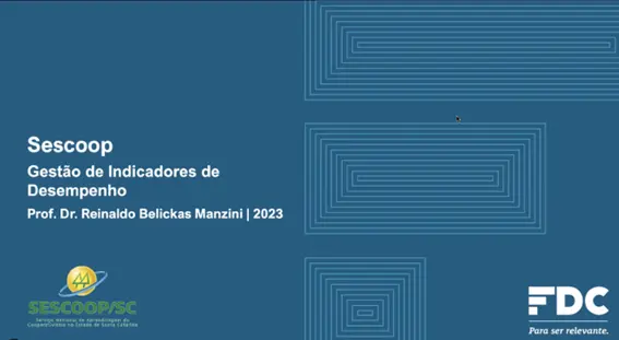 Palestra promovida pelo SESCOOP/SC destaca a importância da gestão dos indicadores de resultados
