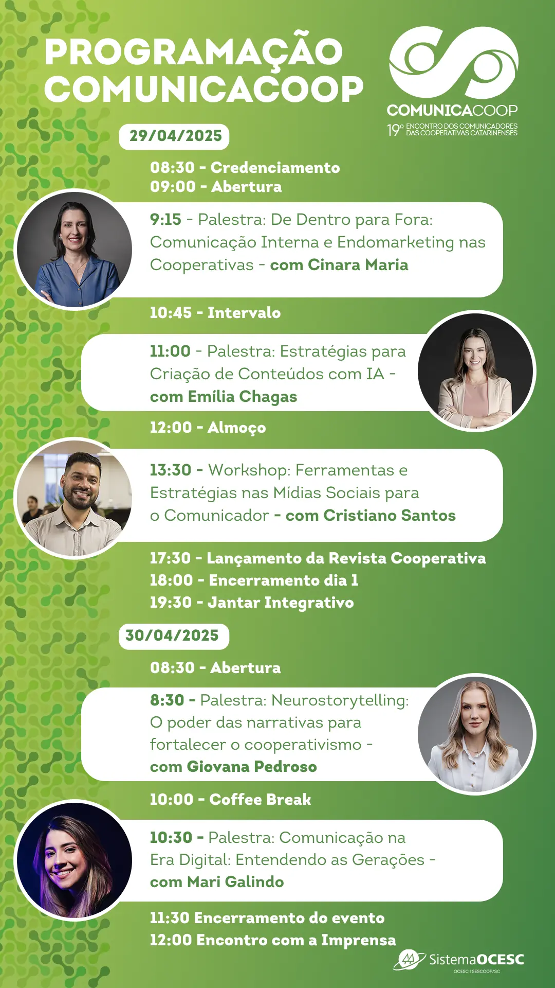 SESCOOP/SC realizará o 19º Encontro dos Comunicadores das Cooperativas Catarinenses