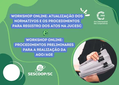 Sistema OCESC promove workshops para alinhar diretrizes e atualização de normas para AGO e AGE nas cooperativas