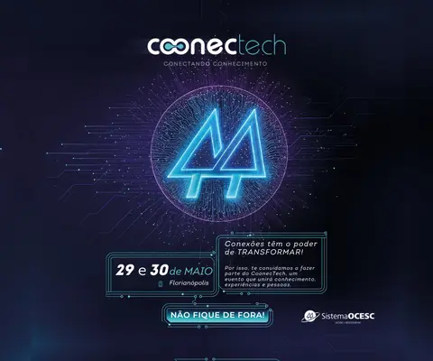 COONECTECH: inscrições abertas para o primeiro evento do SESCOOP/SC com foco em tecnologia e inovação para cooperativas catarinenses