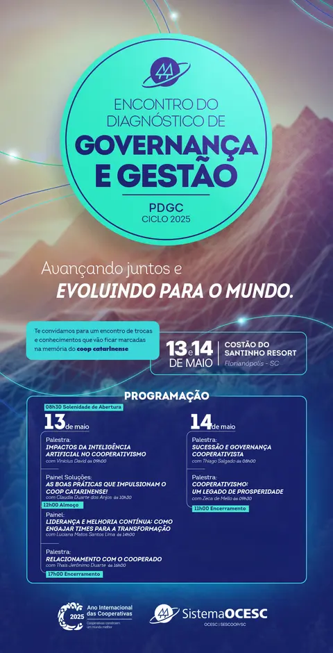 SESCOOP/SC realiza Encontro do Diagnóstico de Governança e Gestão de 2025